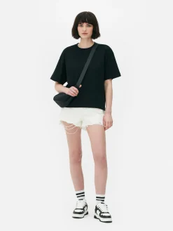 T-Shirt Mit Geradem Schnitt