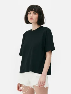 T-Shirt Mit Geradem Schnitt