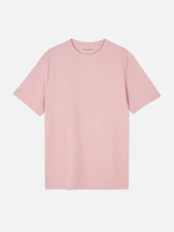 T-Shirt Mit Rundhalsausschnitt Und Waffelmuster