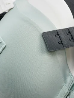 T-Shirt-BHs Mit Satinbesatz, 3er-Pack