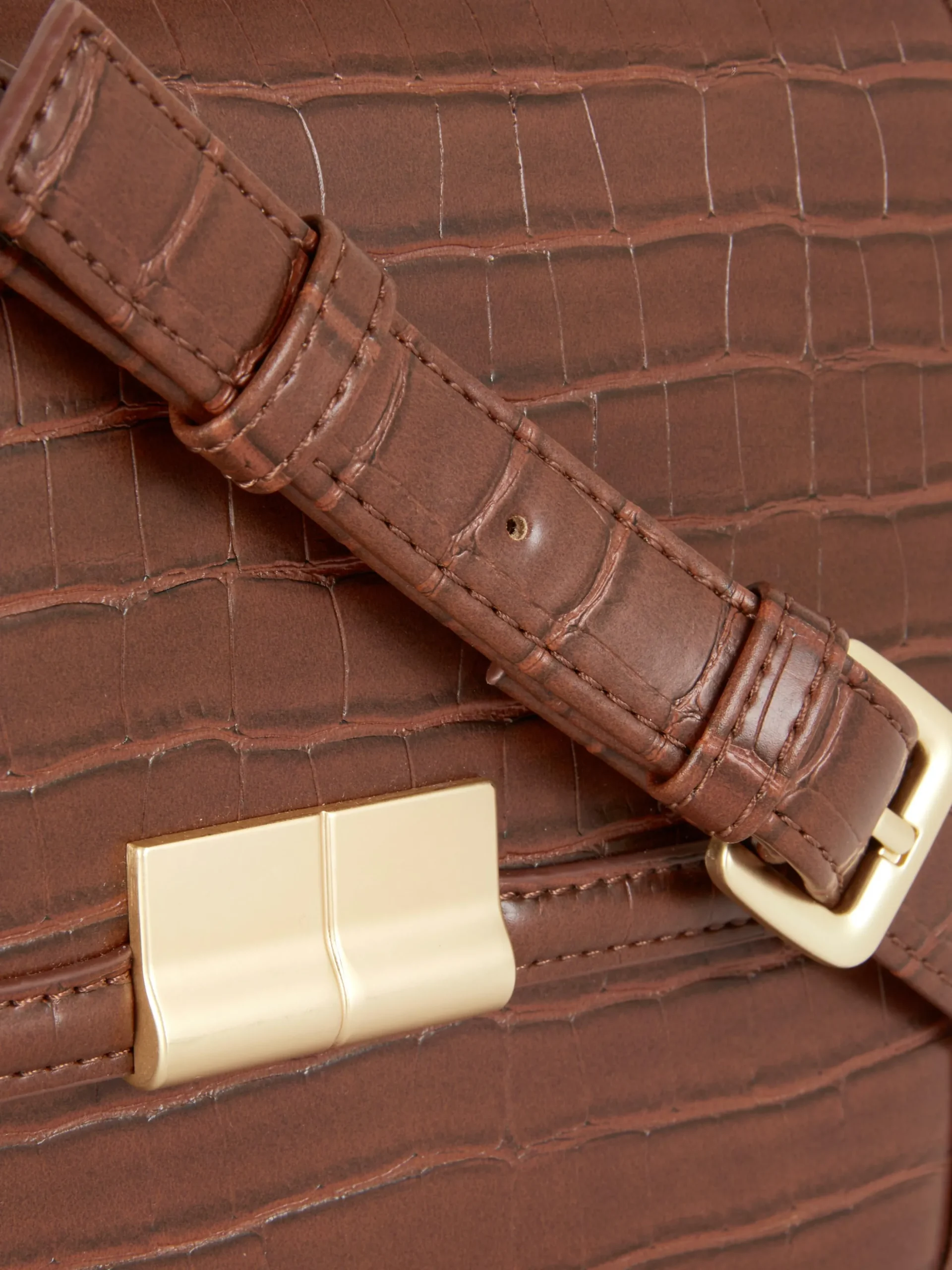 Umhängetasche In Kroko-Optik