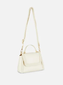 Umhängetasche Mit Flechtdetails