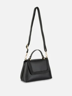 Umhängetasche Mit Flechtdetails