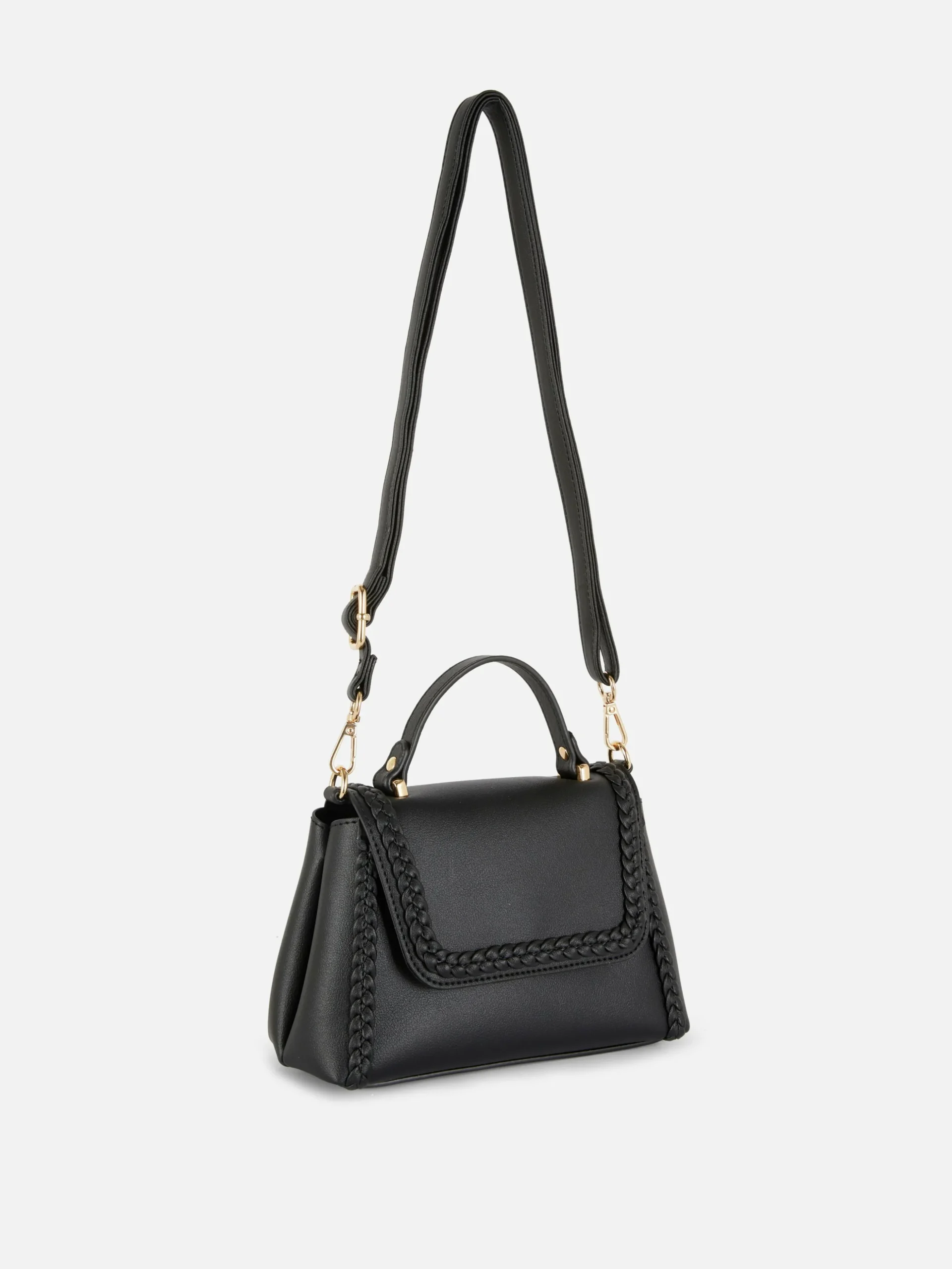 Umhängetasche Mit Flechtdetails