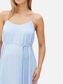 Umstands-Maxikleid Aus Satin