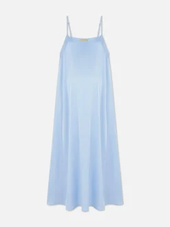 Umstands-Maxikleid Aus Satin