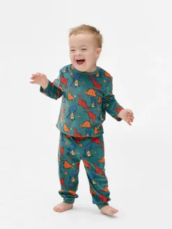 Velours-Schlafanzug Mit Grafik