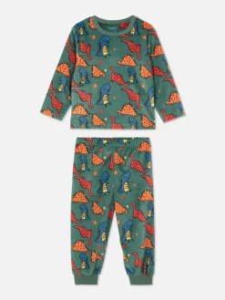 Velours-Schlafanzug Mit Grafik