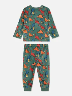 Velours-Schlafanzug Mit Grafik