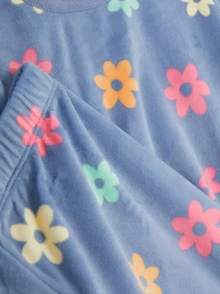 Velours-Schlafanzug Mit Grafik