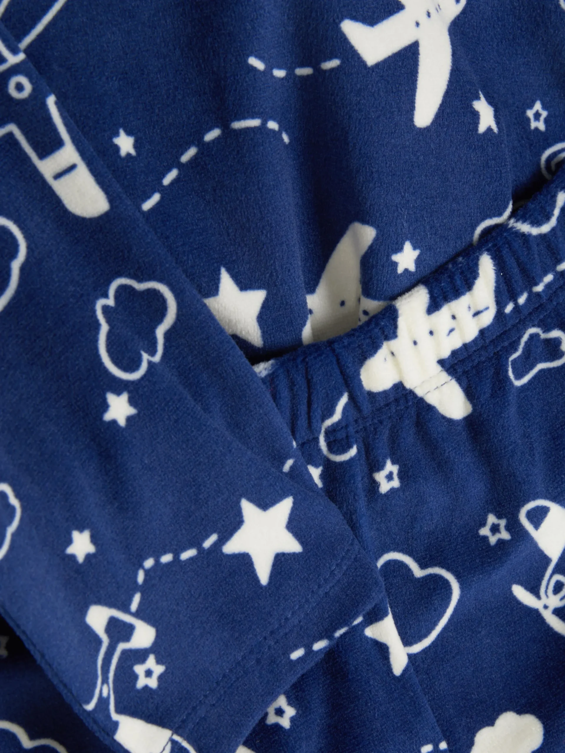 Velours-Schlafanzug Mit Grafik