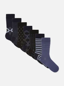 Verschiedene Crew-Socken, 7er-Pack