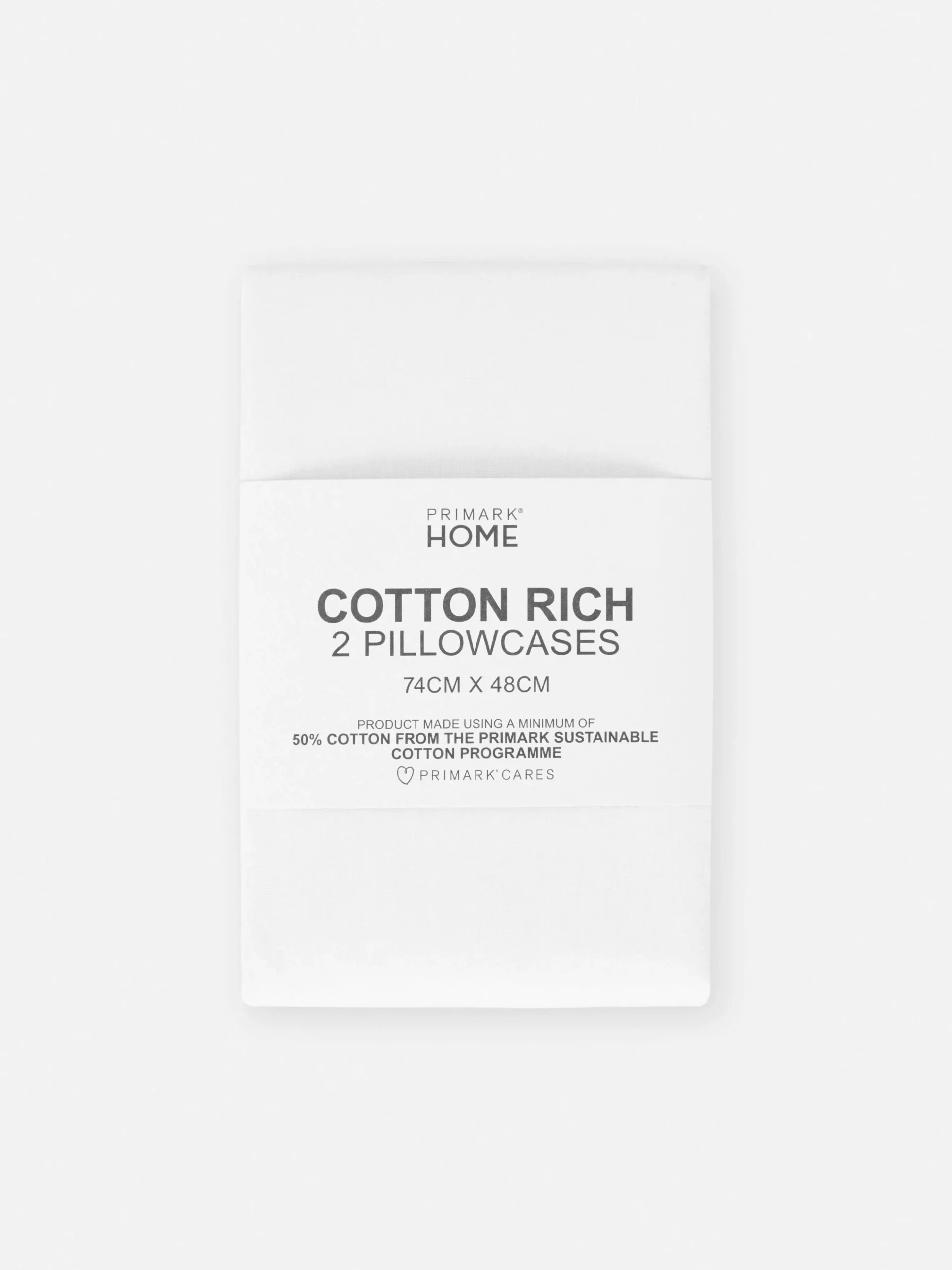 Weiße Essential-Kopfkissenbezüge, 2er-Pack