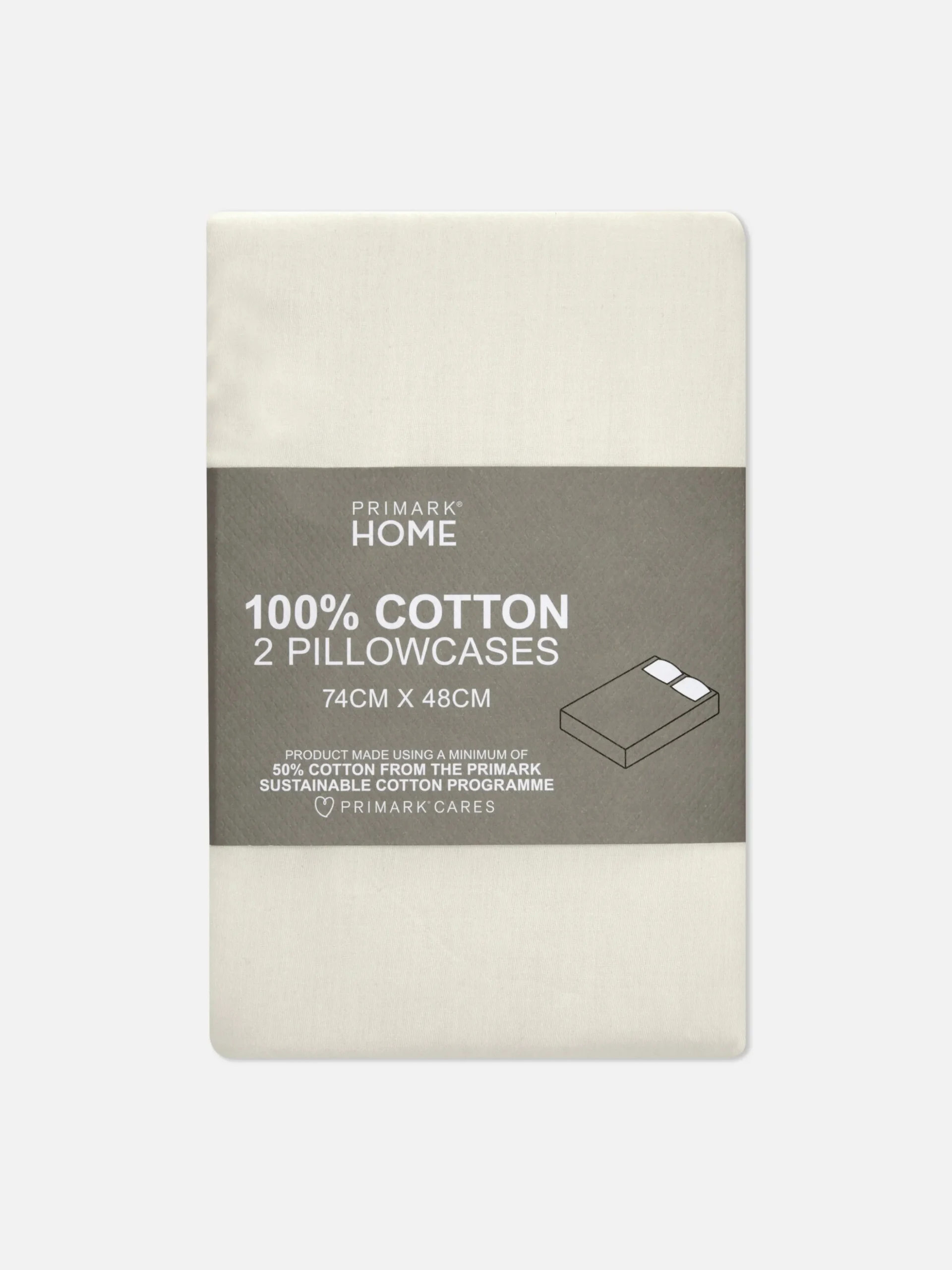 Weiße Kopfkissenbezüge Aus Satin, 2er-Pack