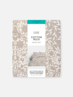 Wendbare Bettwäsche Mit Blumenmuster, Kingsize