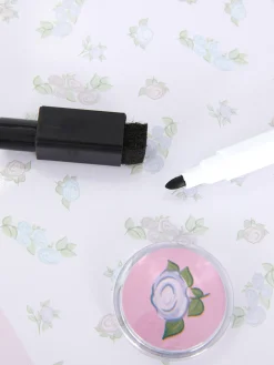 Whiteboard Mit Blumenmuster