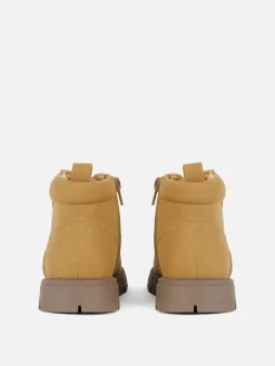 Worker Boots Mit Reißverschluss