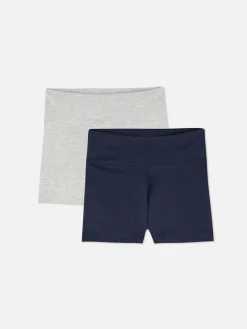 Yogashorts Mit Hohem Bund, 2er-Pack