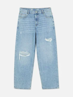 Zerrissene „Rita Ora“ Dad-Jeans