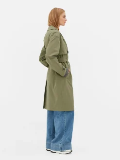 Zweireihiger Trenchcoat Mit Gürtel