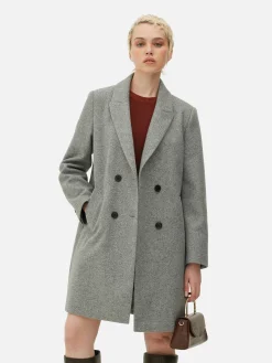 Zweireihiger Twillmantel