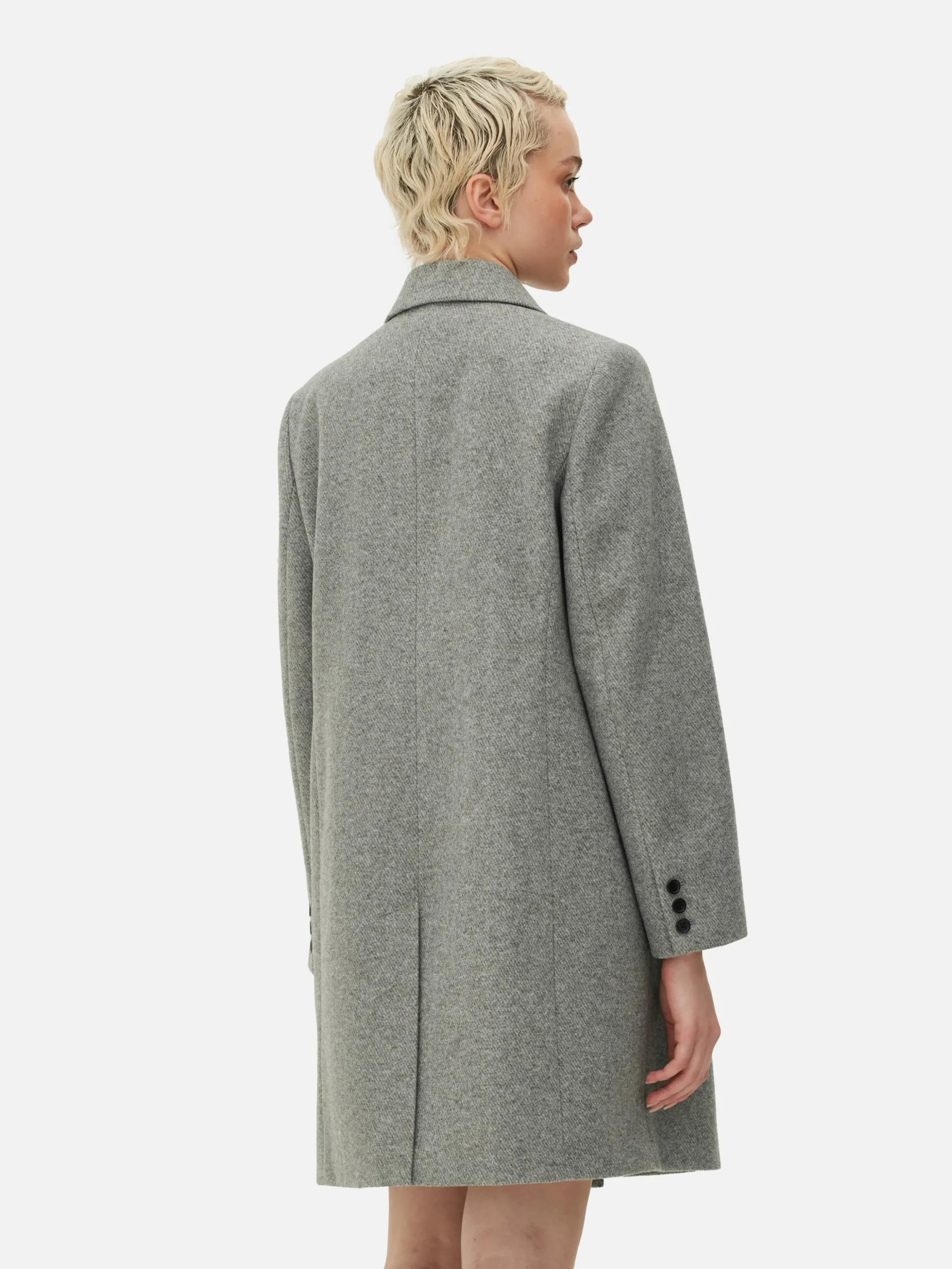 Zweireihiger Twillmantel